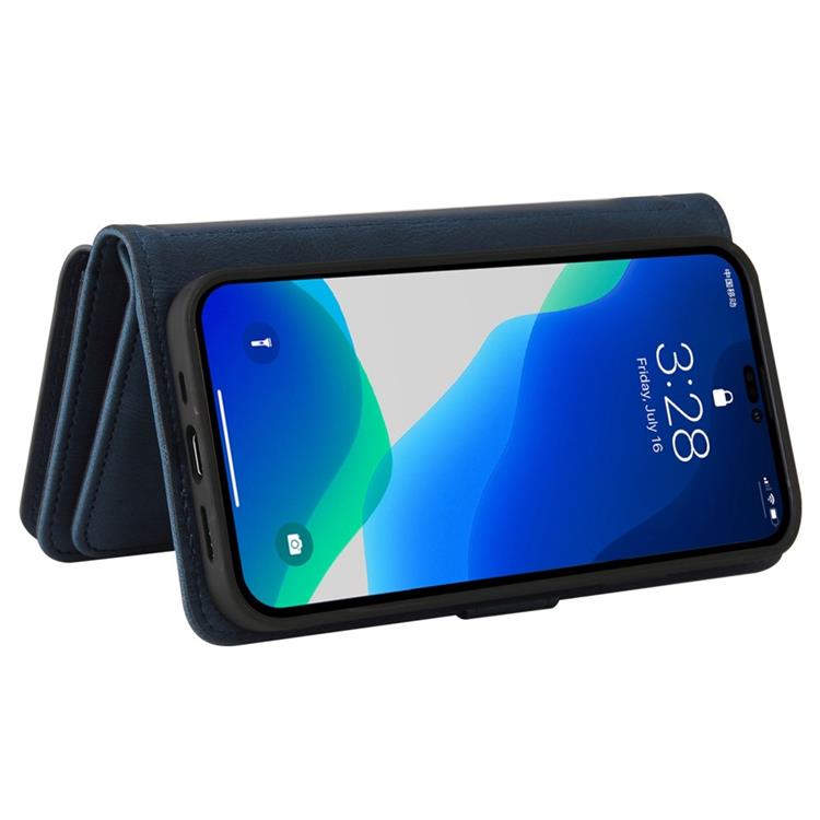 OEM iPhone 14 Pro Plånboksfodral KT Zipper - Blå