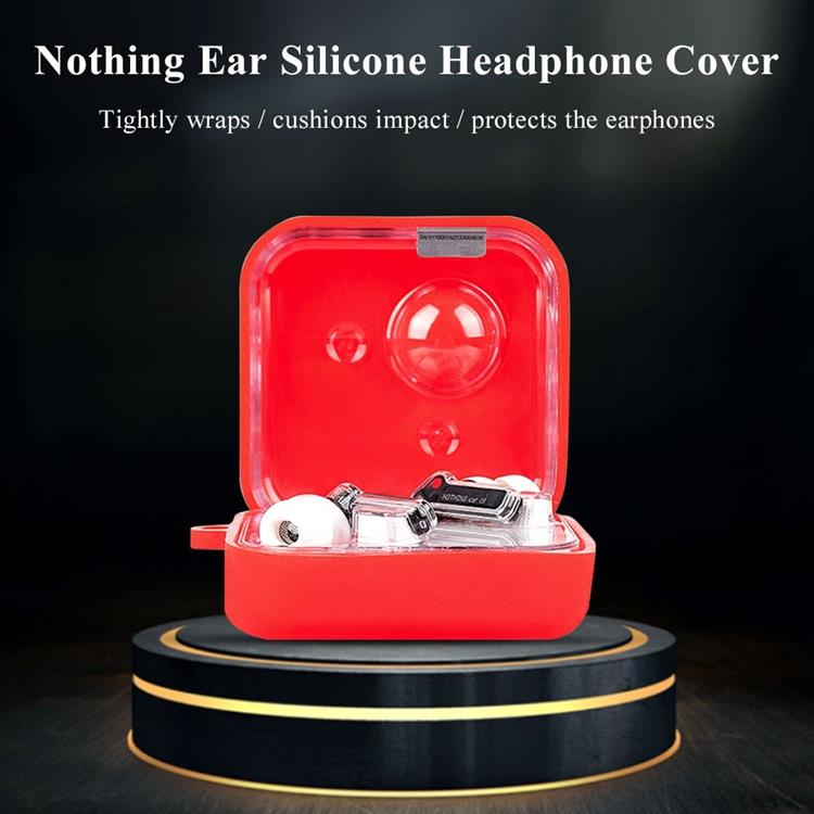 OEM Nothing Ear 1 Skal Hörlurar Drop-proof Silikon - Röd