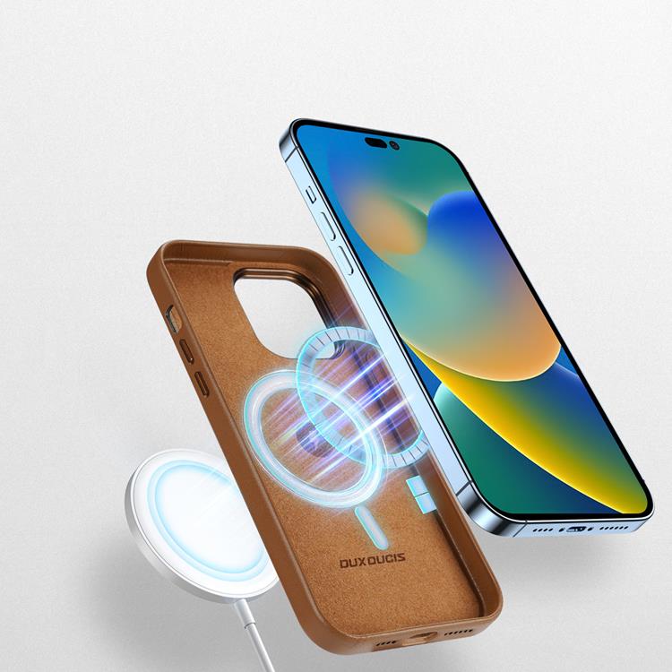 Dux Ducis Dux Ducis iPhone 14 Pro Skal Magsafe Grit - Brun