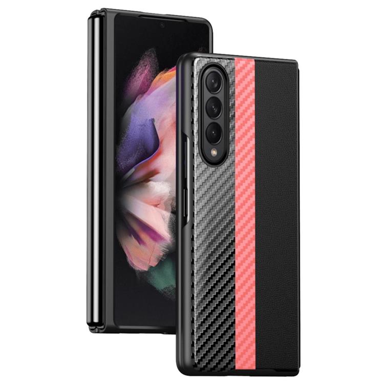 OEM Galaxy Z Fold 4 Skal Carbon Fiber - Rosa