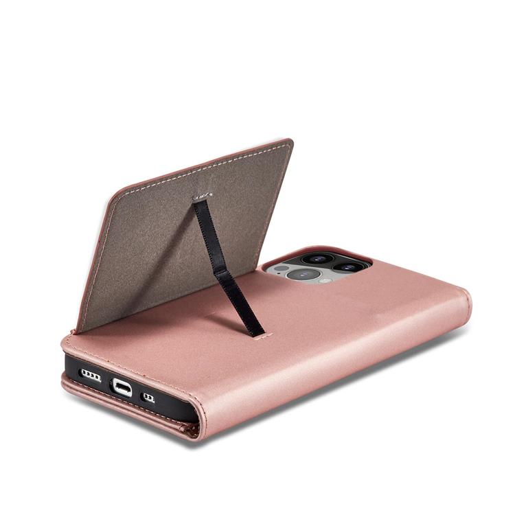 OEM iPhone 12 Pro Max Plånboksfodral Magnet Stand - Rosa