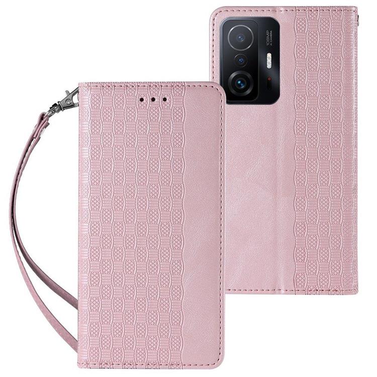 OEM Galaxy A12 (2020/2021) Plånboksfodral Magnet Strap - Rosa