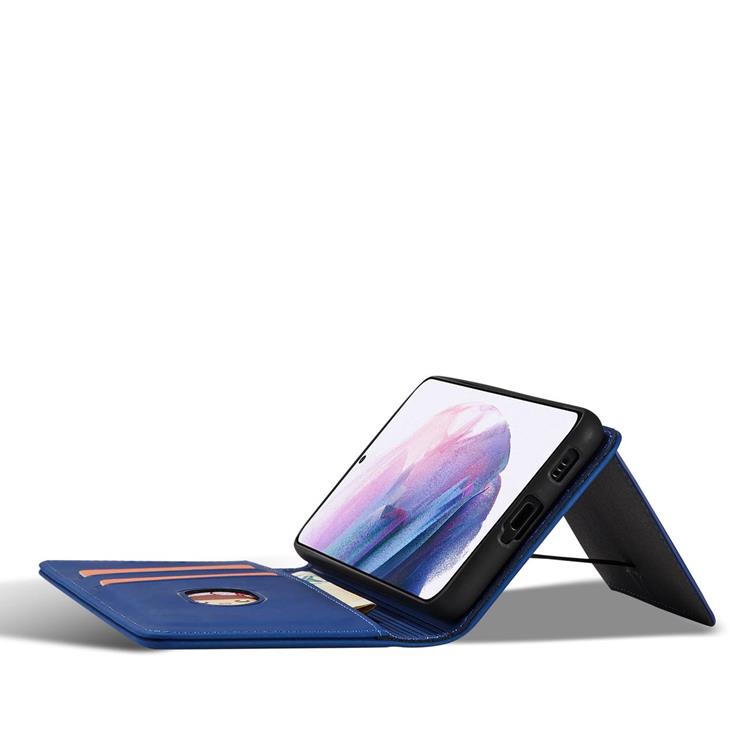 OEM Galaxy S22 Plus Plånboksfodral Magnet Stand - Blå