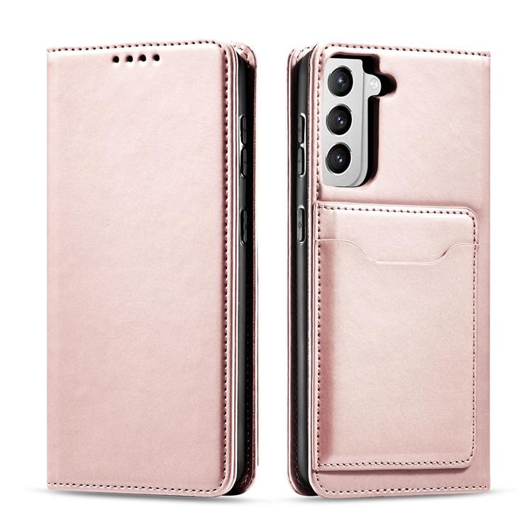 OEM Galaxy S22 Plus Plånboksfodral Magnet Stand - Rosa
