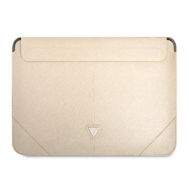 Guess Guess Datorfodral 16'' Saffiano Triangle Logo - Beige
