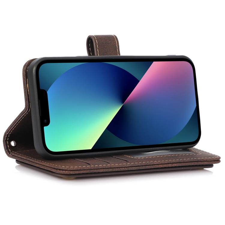 OEM iPhone 14 Plus Plånboksfodral Flip - Coffee