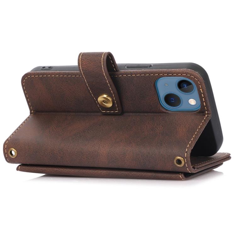 OEM iPhone 14 Plus Plånboksfodral Flip - Coffee