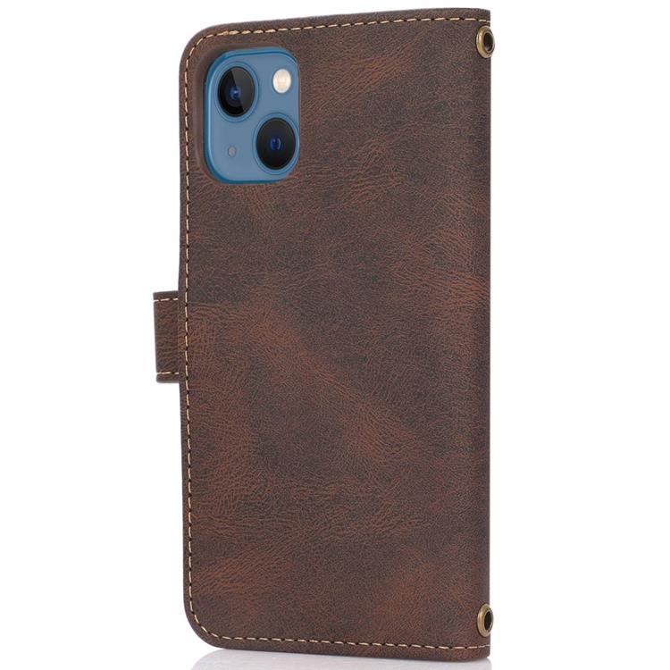 OEM iPhone 14 Plus Plånboksfodral Flip - Coffee