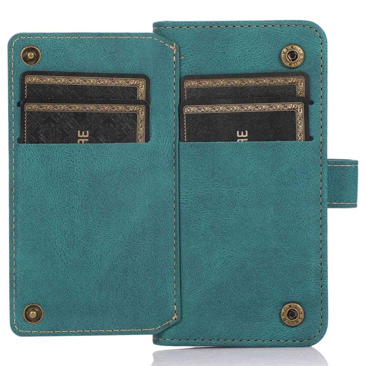 OEM iPhone 14 Plus Plånboksfodral Flip - Grön