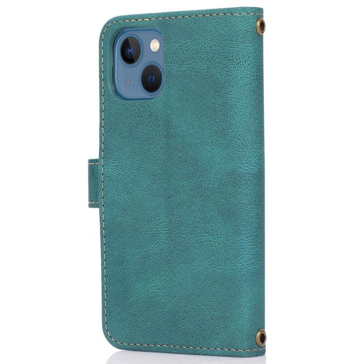 OEM iPhone 14 Plus Plånboksfodral Flip - Grön