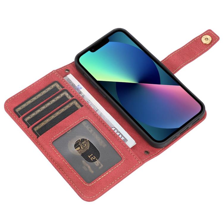 OEM iPhone 14 Plånboksfodral Flip - Röd