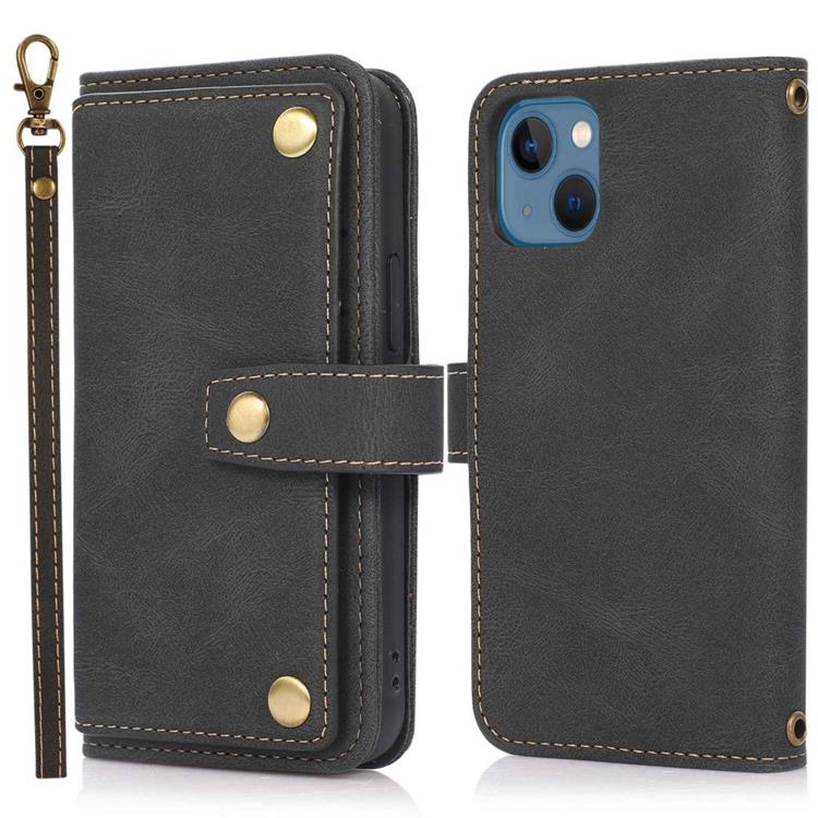 OEM iPhone 14 Plus Plånboksfodral Flip - Svart