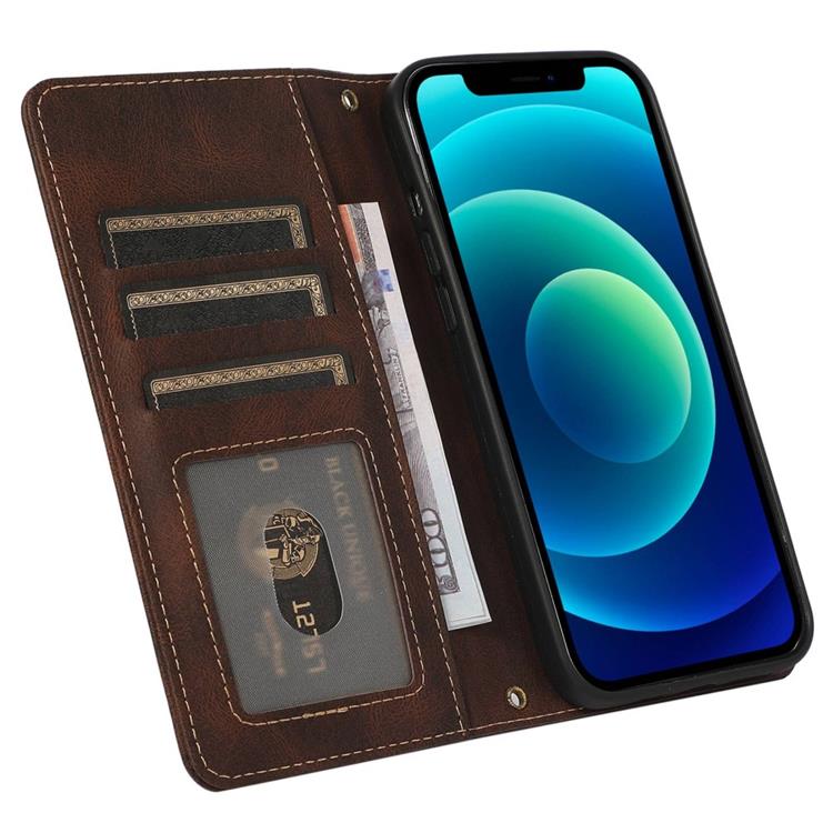 OEM iPhone 14 Pro Plånboksfodral Flip - Coffee