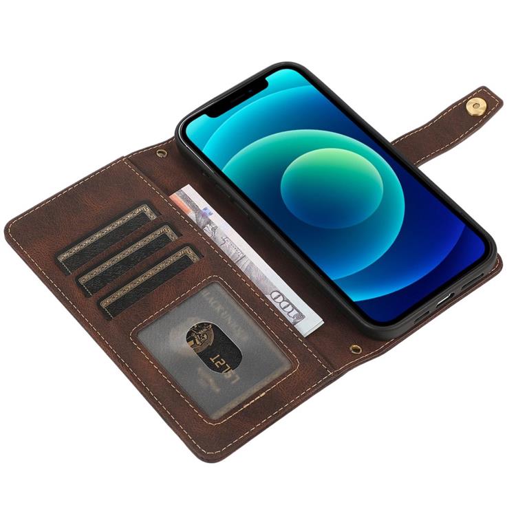 OEM iPhone 14 Pro Plånboksfodral Flip - Coffee