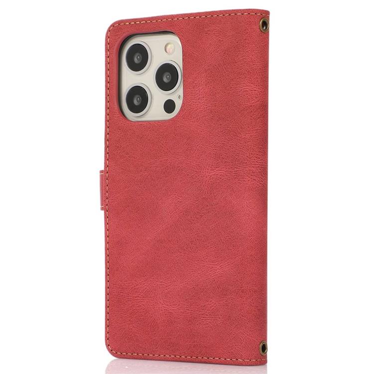 OEM iPhone 14 Pro Plånboksfodral Flip - Röd
