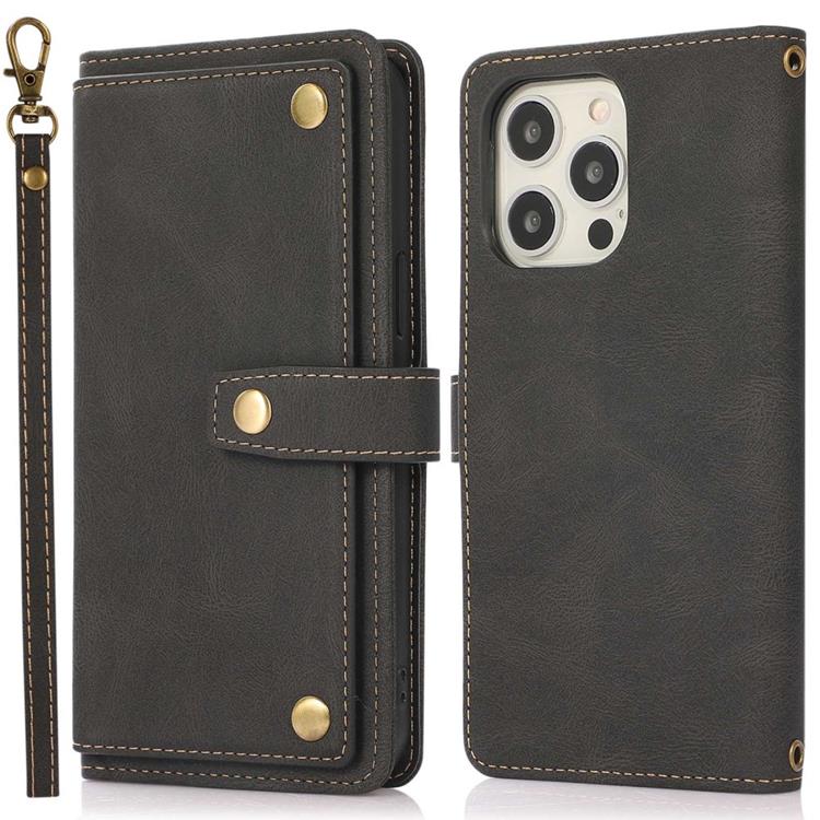 OEM iPhone 14 Pro Max Plånboksfodral Flip - Svart