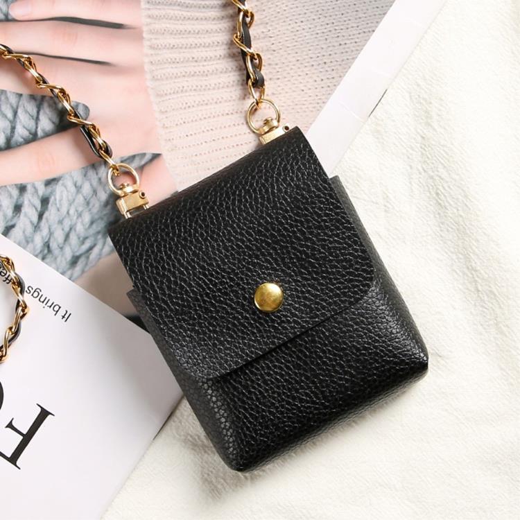 OEM Galaxy Z Flip 4/Z Flip 3 Halsbandsfodral Crossbody - Svart