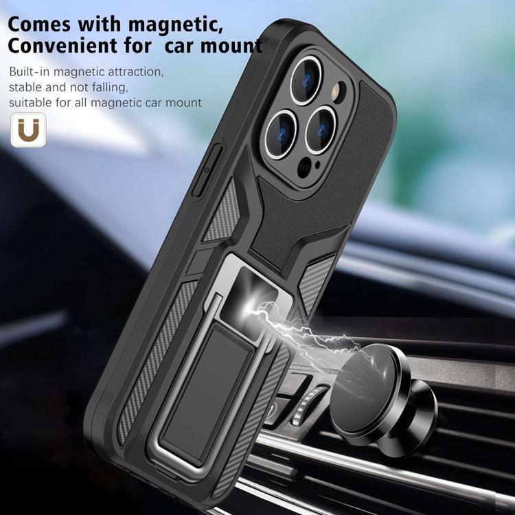 OEM iPhone 14 Pro Skal Kickstand - Svart