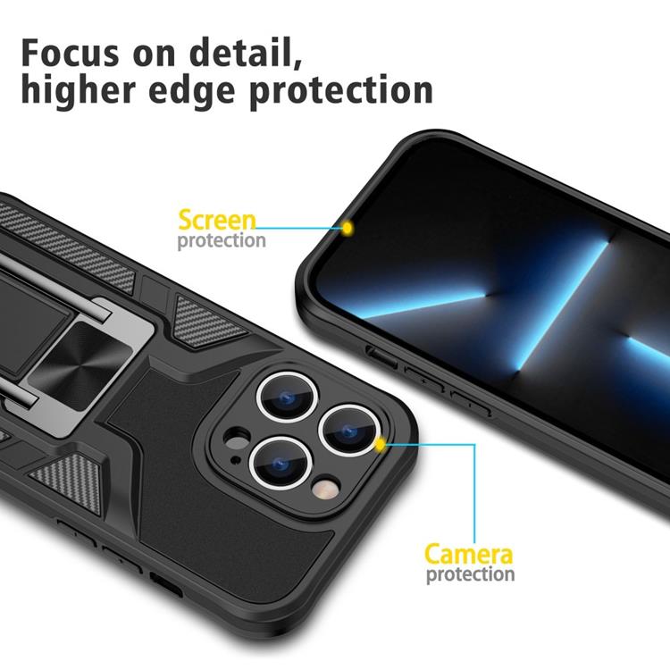 OEM iPhone 14 Pro Skal Kickstand - Svart