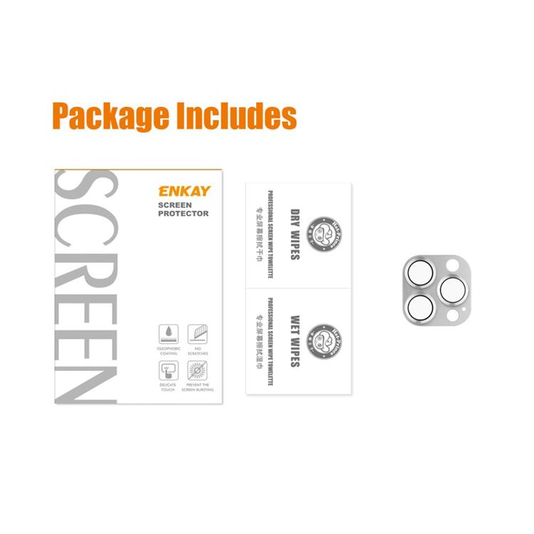 HAT PRINCE ENKAY iPhone 14 Pro Max/14 Pro Kameralinsskydd i Härdat glas - Blå