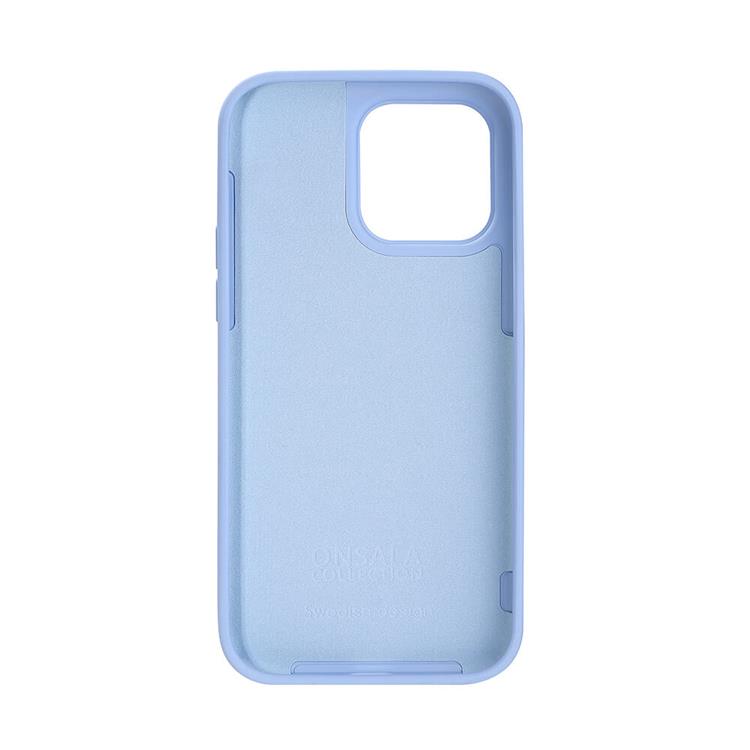 Onsala ONSALA iPhone 14 Pro Skal Silikon Chalk - Ljusblå