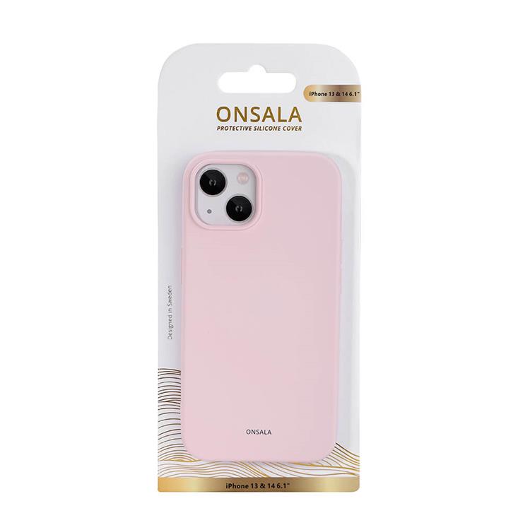 Onsala ONSALA iPhone 14 Plus Skal Silikon Chalk - Rosa