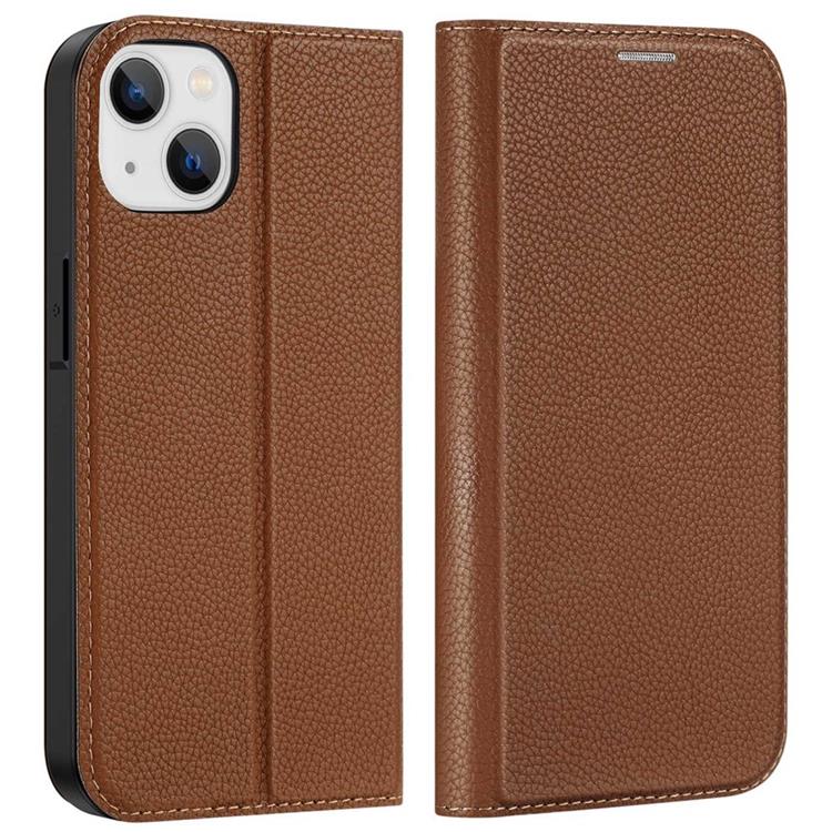 Dux Ducis Dux Ducis iPhone 14 Plus Plånboksfodral Skin X2 - Brun