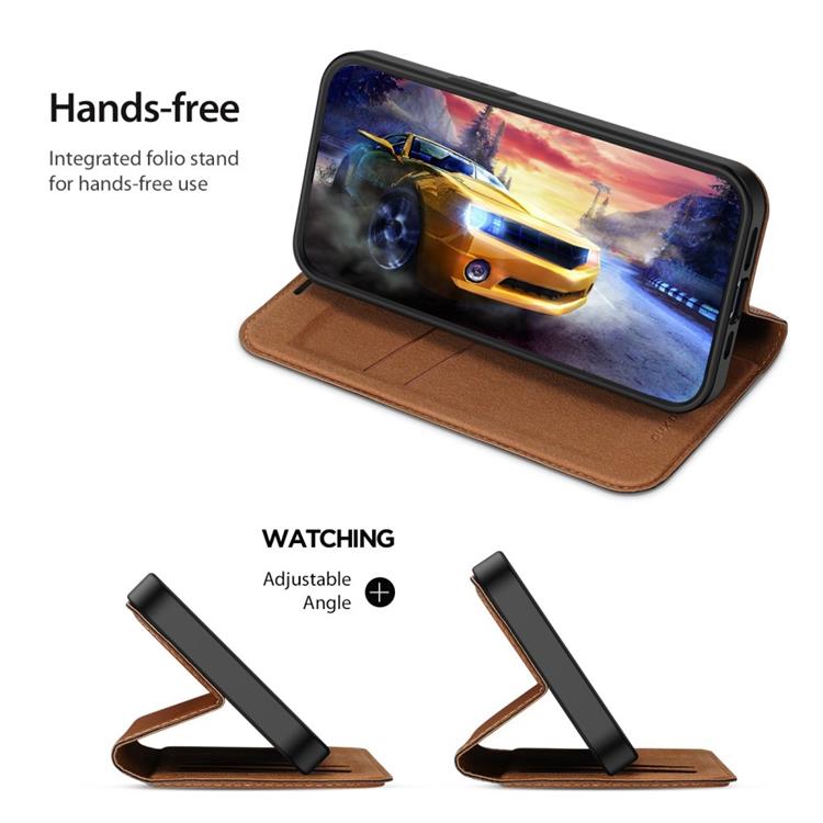 Dux Ducis Dux Ducis iPhone 14 Plus Plånboksfodral Skin X2 - Brun