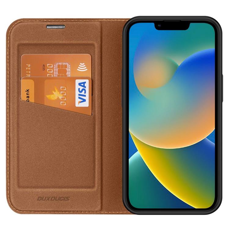 Dux Ducis Dux Ducis iPhone 14 Plus Plånboksfodral Skin X2 - Brun