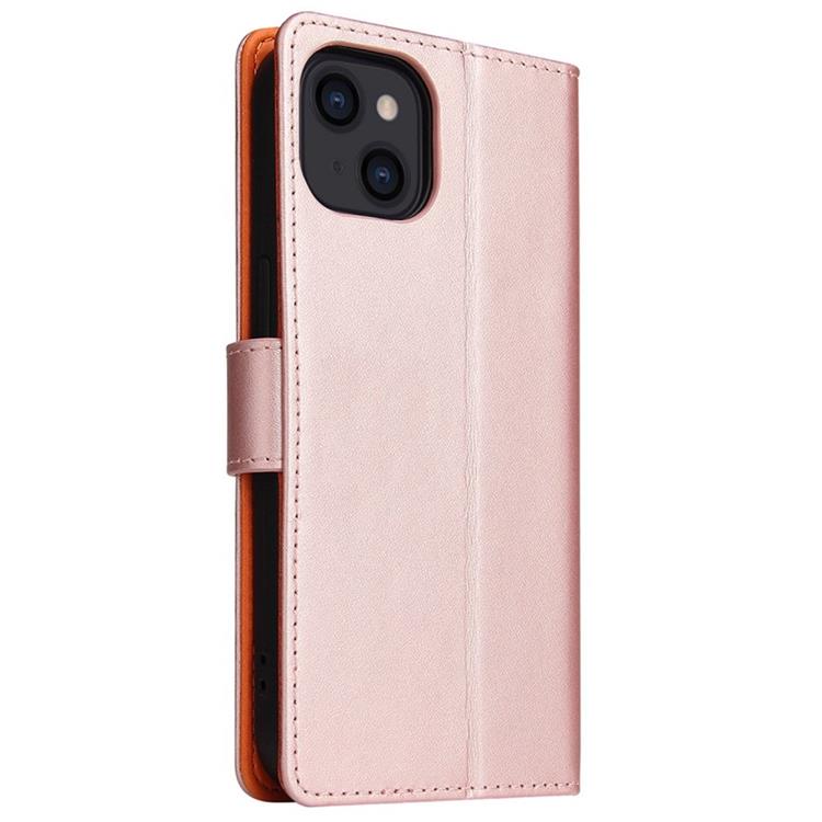 OEM iPhone 14 Plus Plånboksfodral Dual Flip - Rosa Guld