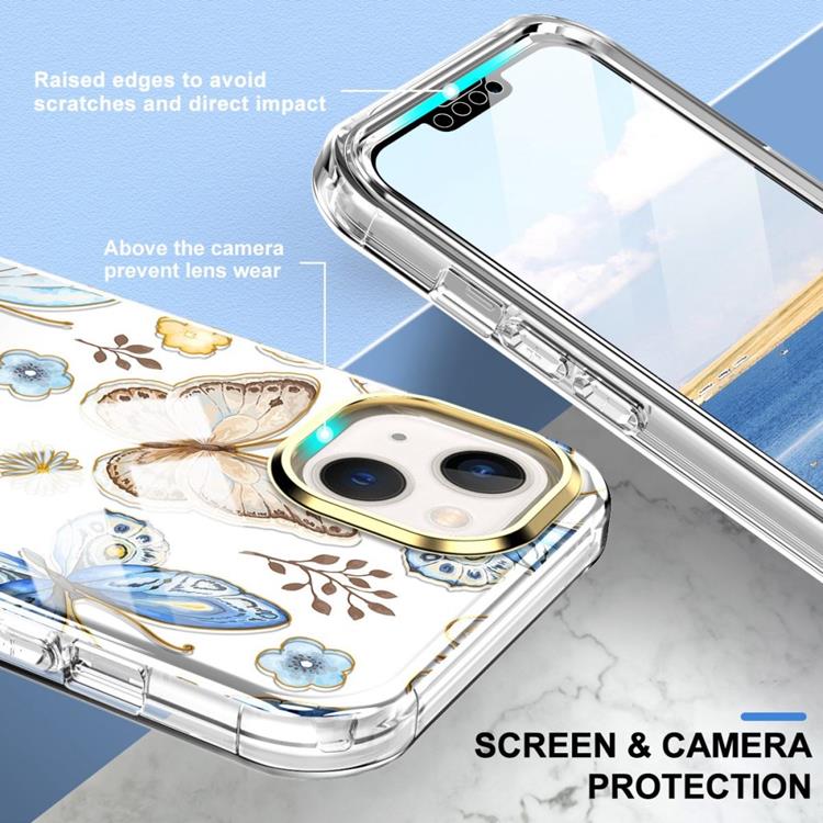 OEM iPhone 14 Plus Skal 360 Butterfly - Blå