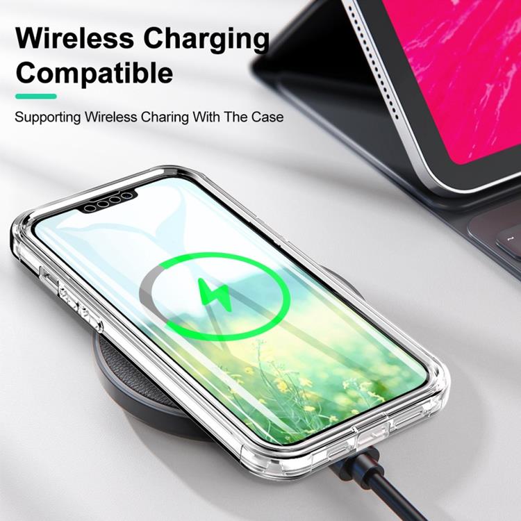 OEM iPhone 14 Pro Skal 360 Marble - Grön