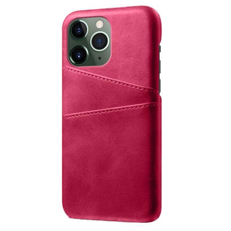 OEM iPhone 14 Pro Max Skal Korthållare PU Läder - Magenta