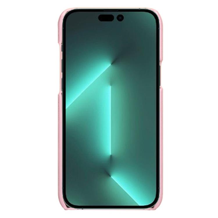 OEM iPhone 14 Pro Skal Korthållare PU Läder - Rosa Guld
