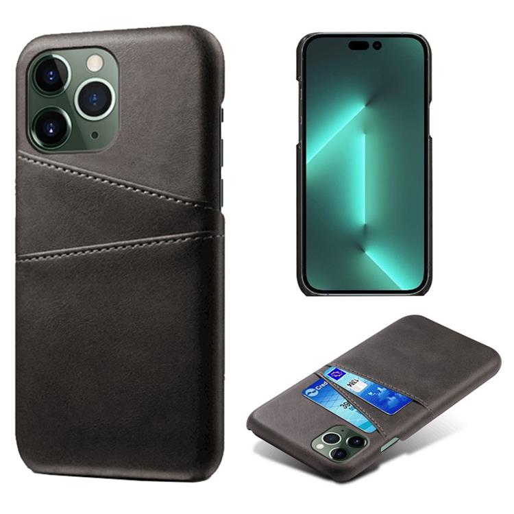 OEM iPhone 14 Pro Skal Korthållare PU Läder - Svart