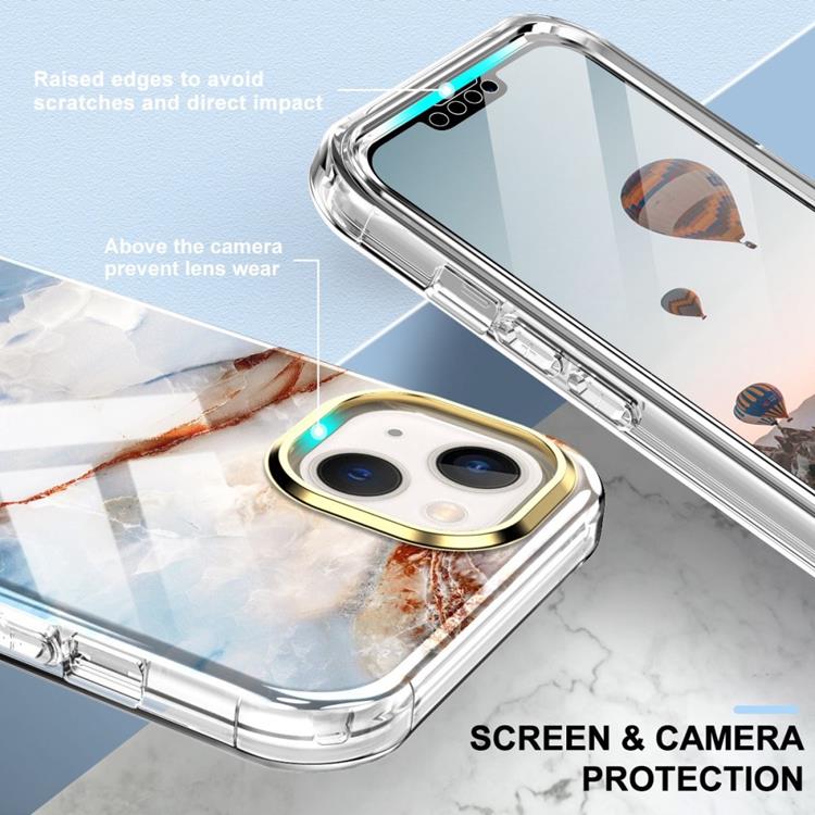 OEM iPhone 14 Plus Skal 360 Marble - Brun L07