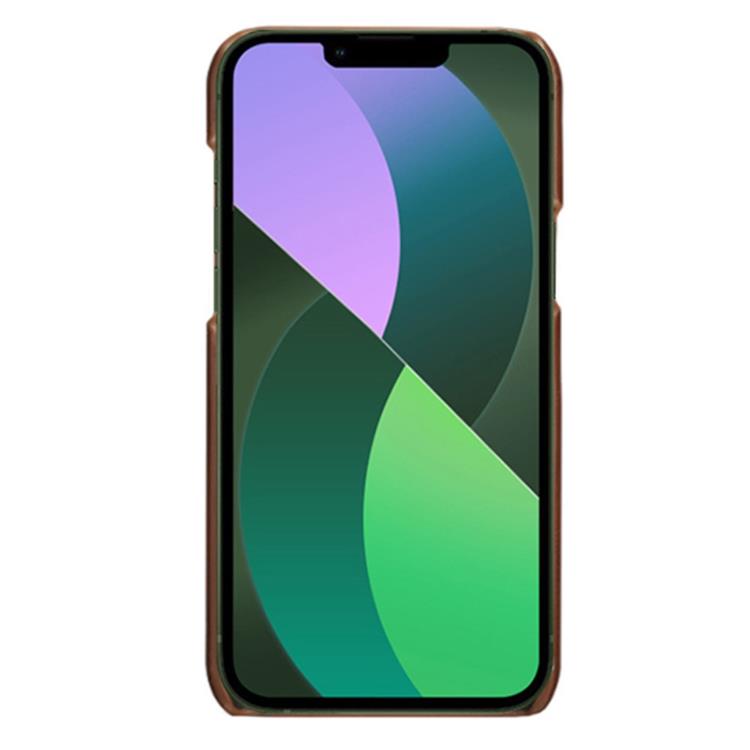 OEM iPhone 14 Plus Skal Korthållare PU Läder - Brun