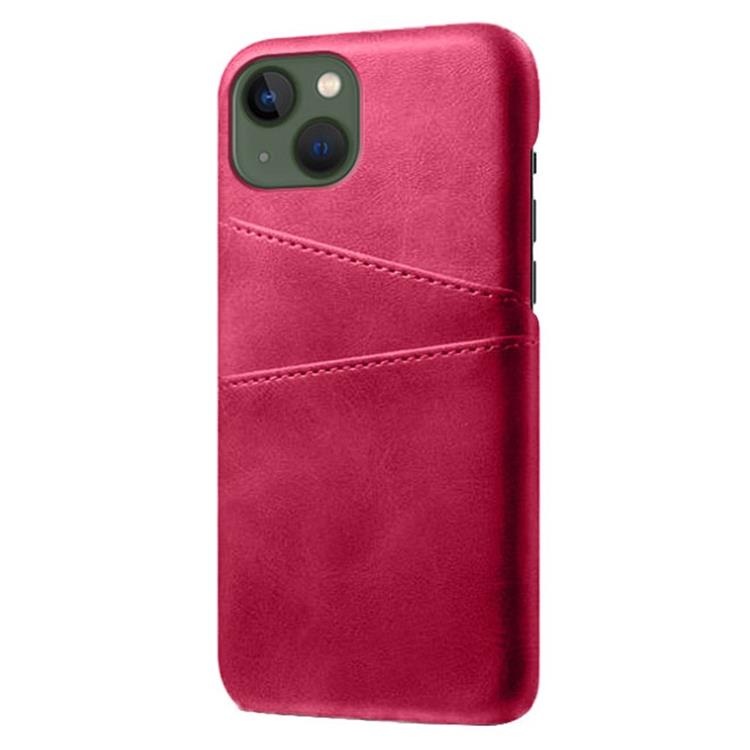 OEM iPhone 14 Plus Skal Korthållare PU Läder - Magenta