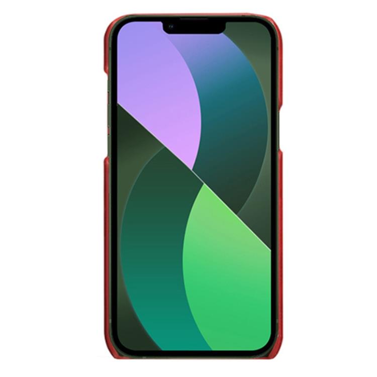 OEM iPhone 14 Plus Skal Korthållare PU Läder - Röd