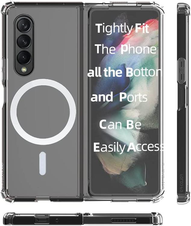 Boom of Sweden BOOM Galaxy Z Fold 3 Skal Magsafe Shockproof - Clear