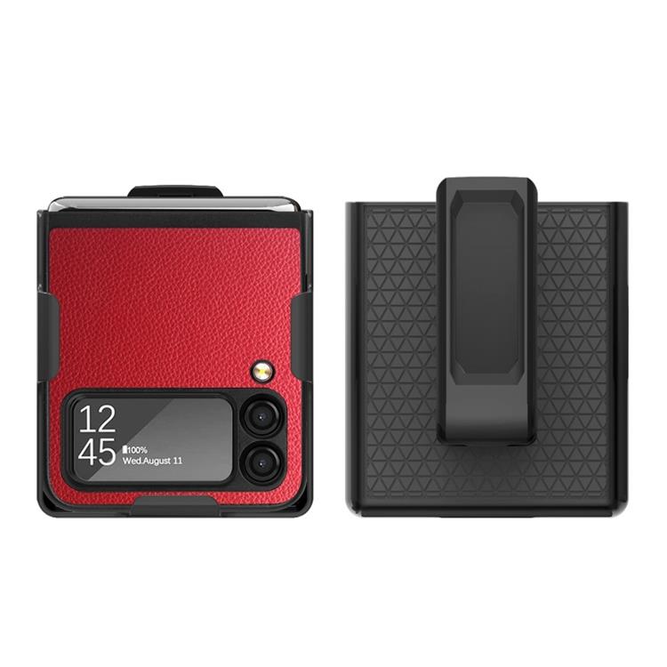 OEM Galaxy Z Flip 4 Skal Belt Clip Holster - Röd