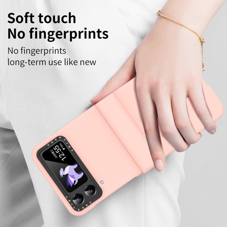 OEM Galaxy Z Flip 4 Skal Lens Hinge Folding - Rosa
