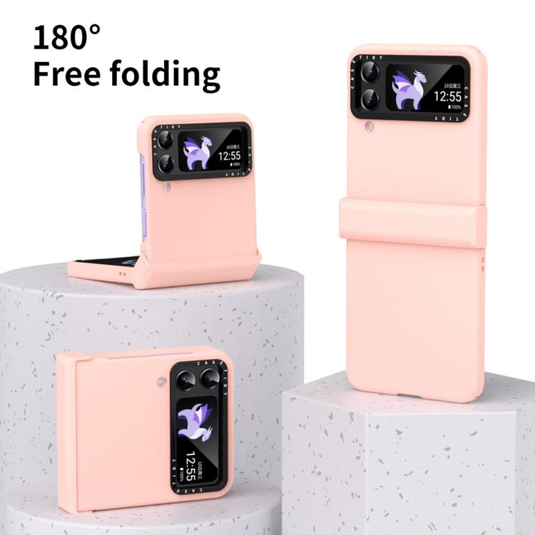 OEM Galaxy Z Flip 4 Skal Lens Hinge Folding - Rosa