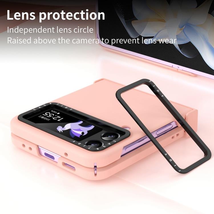 OEM Galaxy Z Flip 4 Skal Lens Hinge Folding - Rosa