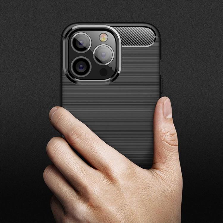 A-One Brand iPhone 14 Pro Max Skal Carbon Fiber Texture - Svart