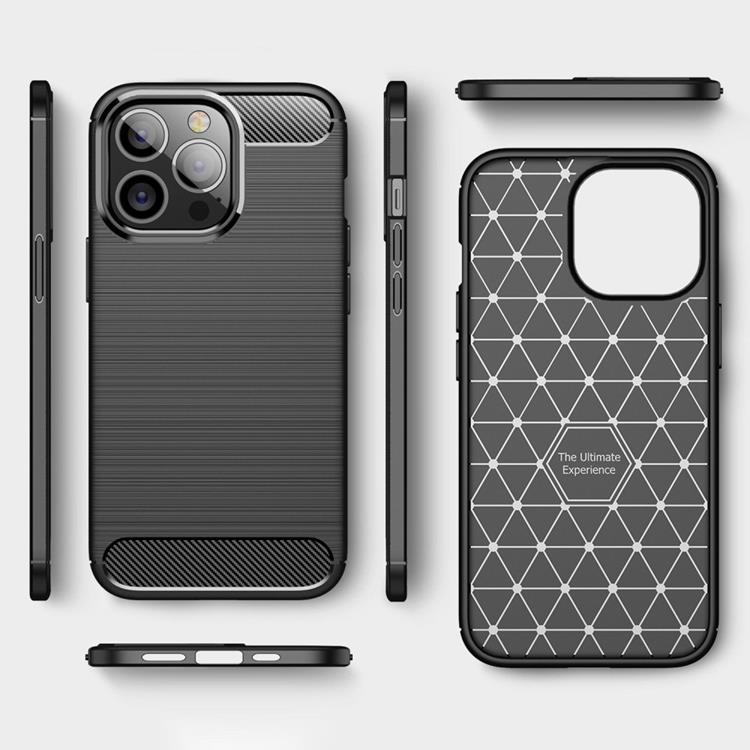 A-One Brand iPhone 14 Pro Max Skal Carbon Fiber Texture - Svart