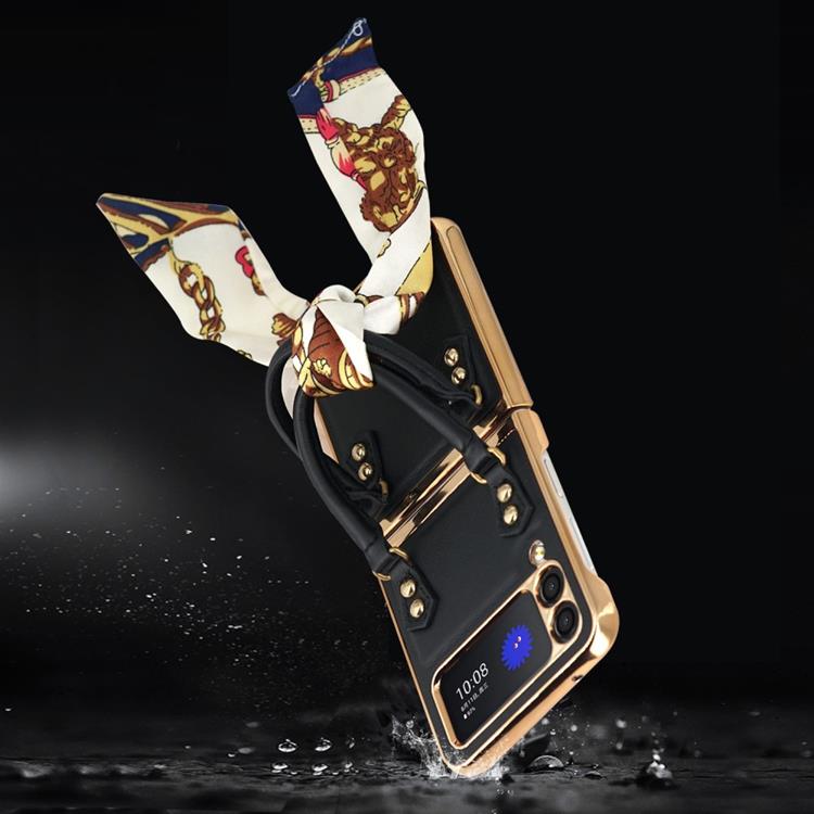 GKK GKK Galaxy Z Flip 3 5G Skal Handväska - Grön