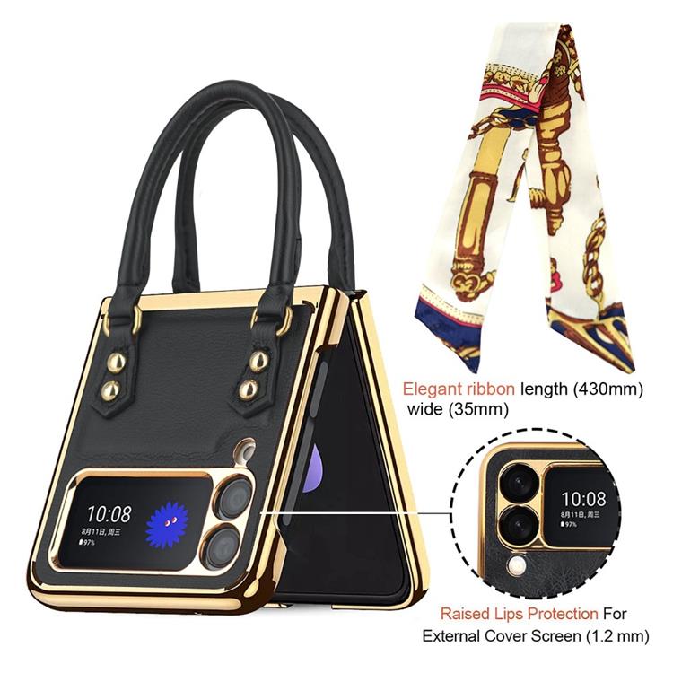 GKK GKK Galaxy Z Flip 3 5G Skal Handväska - Grön