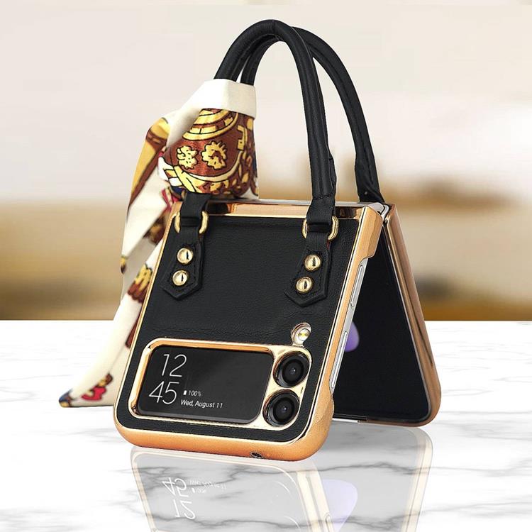 GKK GKK Galaxy Z Flip 3 5G Skal Handväska - Grön