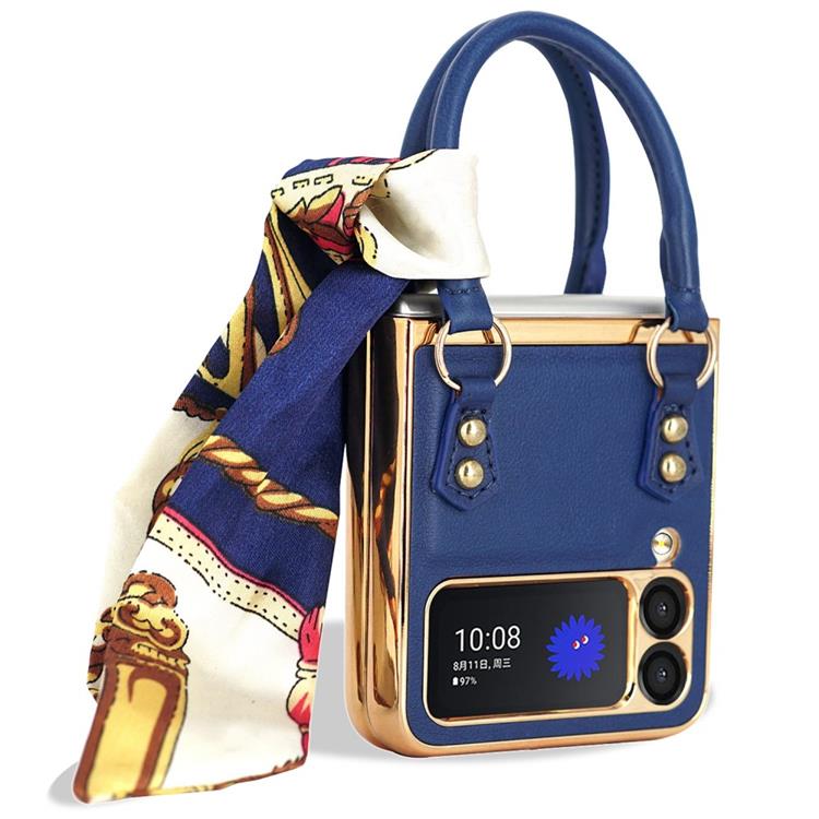 GKK GKK Galaxy Z Flip 4 Skal Handväska - Blå